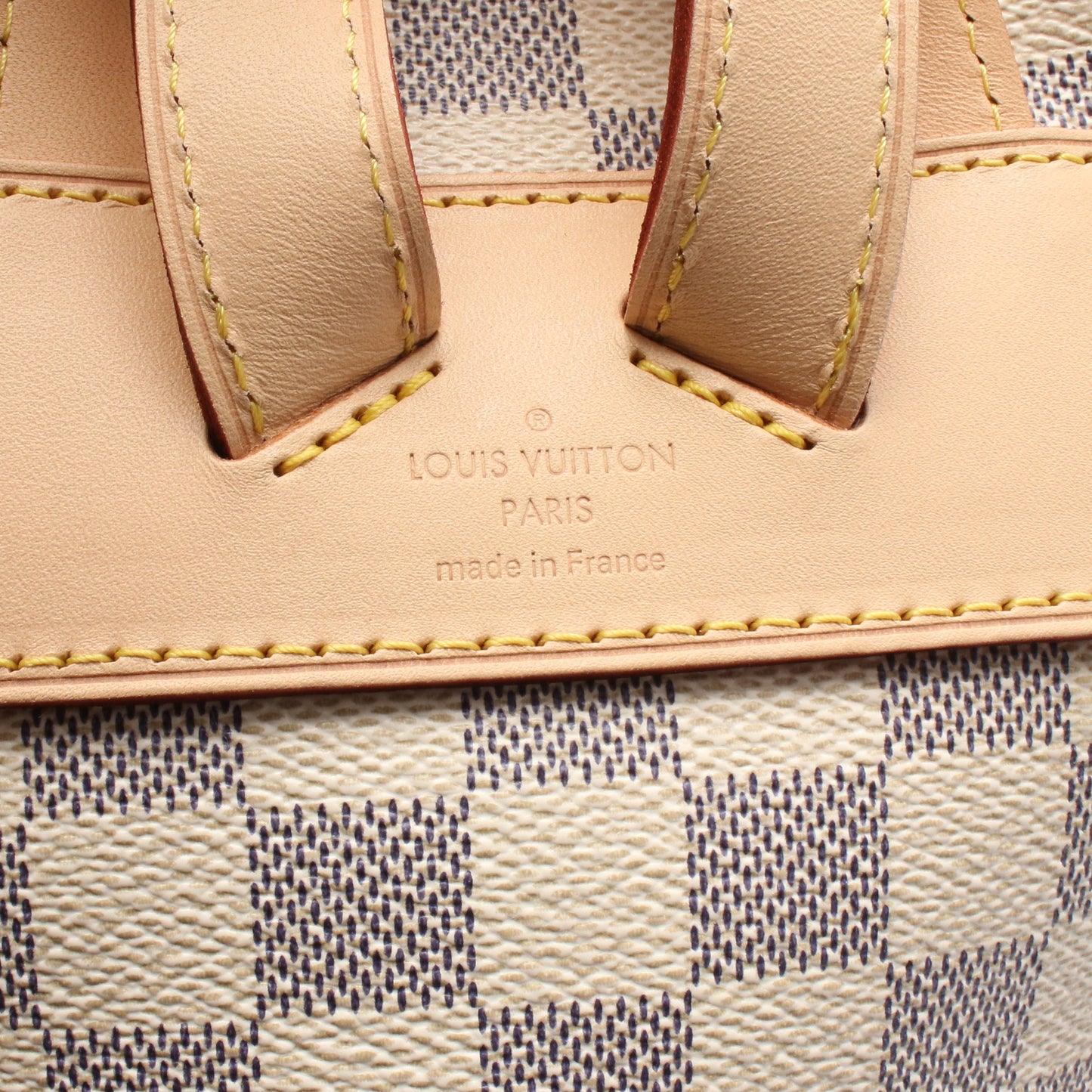 スペロン ダミエアズール バックパック リュックサック PVC レザー ホワイト ルイヴィトン バッグ LOUIS VUITTON
