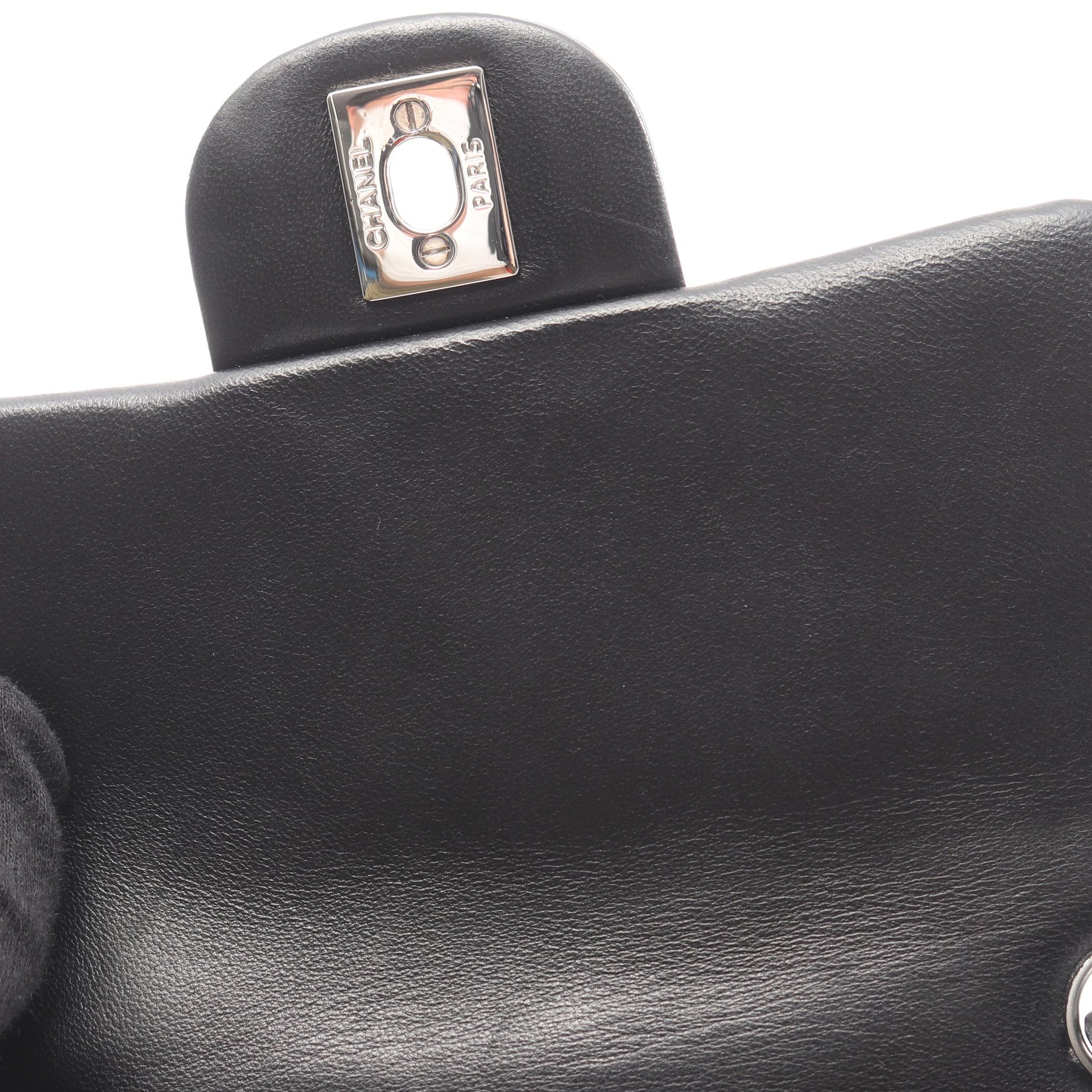 ミニマトラッセ チェーンショルダーバッグ ラムスキン ブラック シルバー金具 シャネル バッグ CHANEL