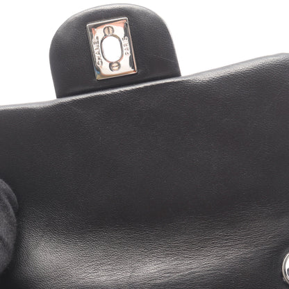 ミニマトラッセ チェーンショルダーバッグ ラムスキン ブラック シルバー金具 シャネル バッグ CHANEL