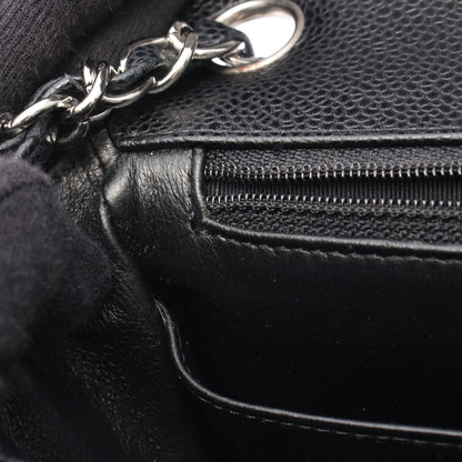ミニマトラッセ チェーンショルダーバッグ キャビアスキン ブラック シルバー金具 シャネル バッグ CHANEL
