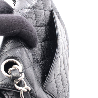 ミニマトラッセ チェーンショルダーバッグ キャビアスキン ブラック シルバー金具 シャネル バッグ CHANEL