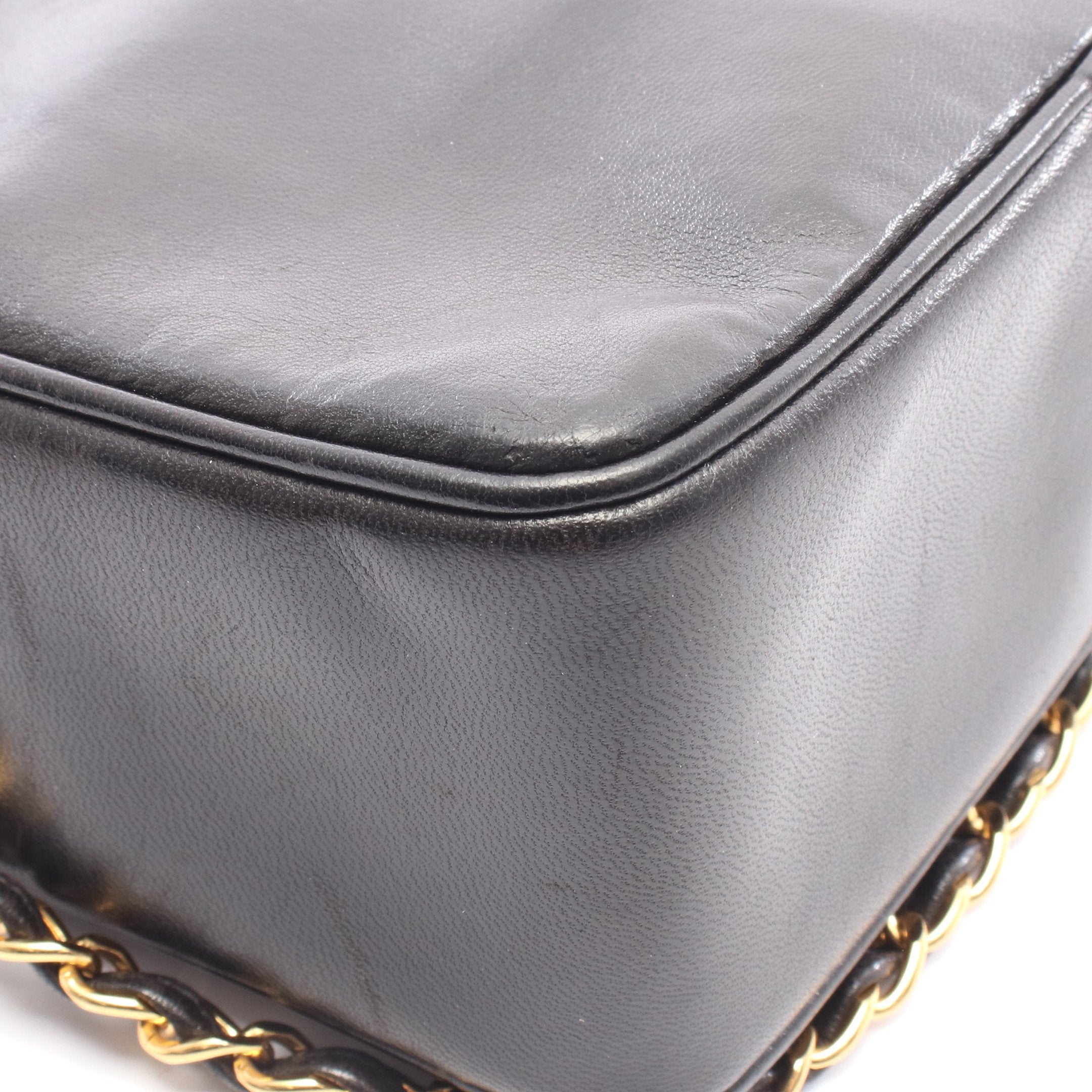 極 美品 カード シール有 3番台 CHANEL シャネル ココマーク フリンジ タッセル ラムスキン チェーン ショルダーバッグ ブラック 37171 極 美品 カード シール有 3番台 CHANEL シャネル ココマーク フリンジ