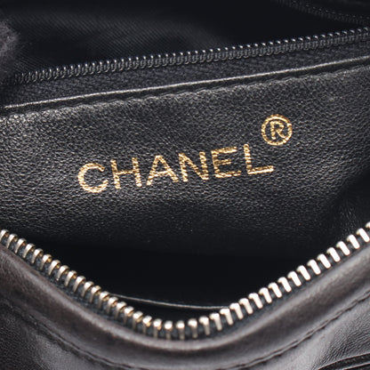 トリプルココマーク チェーンショルダーバッグ ラムスキン ブラック ゴールド金具 タッセル シャネル バッグ CHANEL