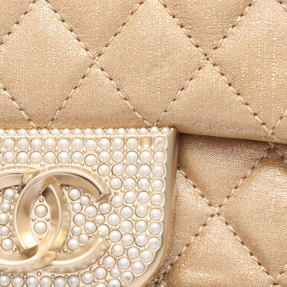 マトラッセ チェーンショルダーバッグ サテン ゴールド ゴールド金具 シャネル バッグ CHANEL