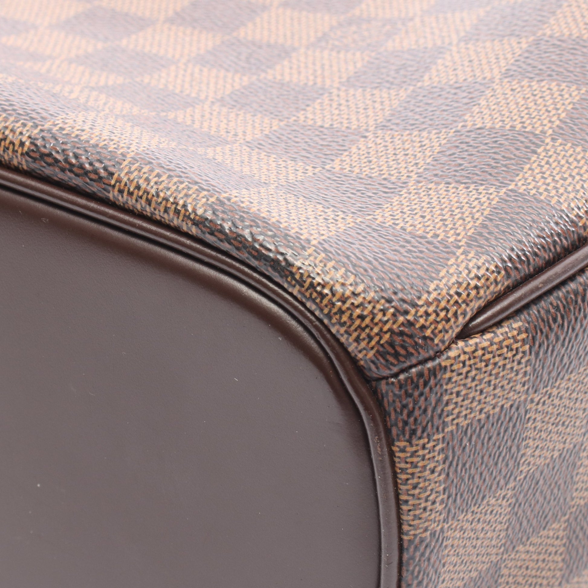 サリア オリゾンタル ダミエエベヌ ハンドバッグ PVC レザー ブラウン ルイヴィトン バッグ LOUIS VUITTON