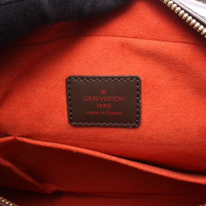 サリア オリゾンタル ダミエエベヌ ハンドバッグ PVC レザー ブラウン ルイヴィトン バッグ LOUIS VUITTON