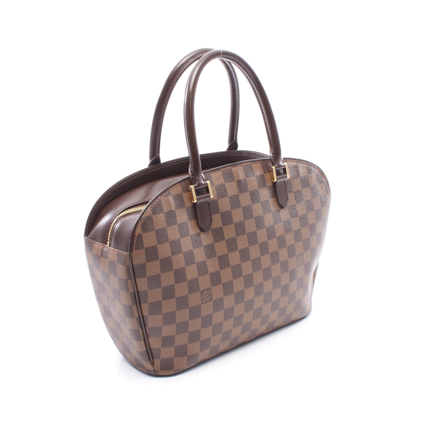 サリア オリゾンタル ダミエエベヌ ハンドバッグ PVC レザー ブラウン ルイヴィトン バッグ LOUIS VUITTON