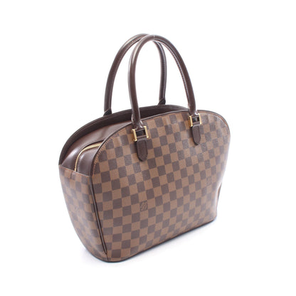 サリア オリゾンタル ダミエエベヌ ハンドバッグ PVC レザー ブラウン ルイヴィトン バッグ LOUIS VUITTON