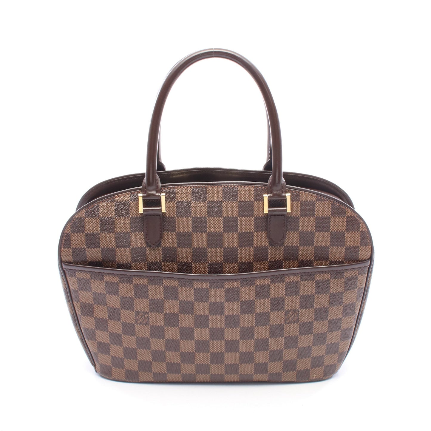 サリア オリゾンタル ダミエエベヌ ハンドバッグ PVC レザー ブラウン ルイヴィトン バッグ LOUIS VUITTON