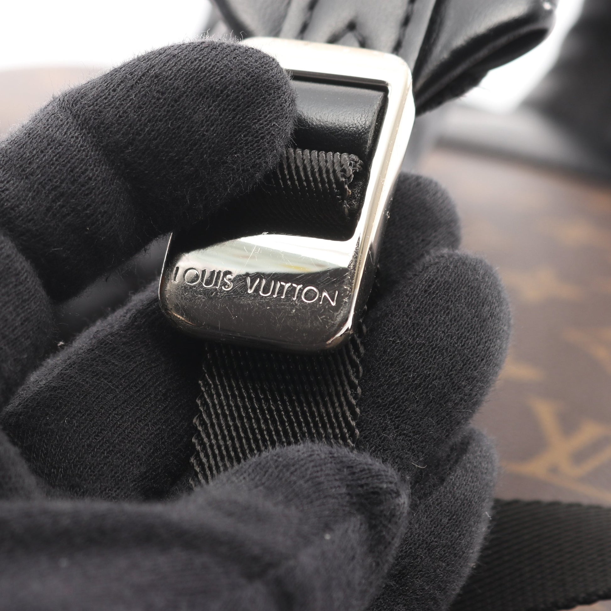 ジョッシュ NV モノグラムマカサー バックパック リュックサック PVC レザー ブラウン ブラック ルイヴィトン バッグ LOUIS VUITTON