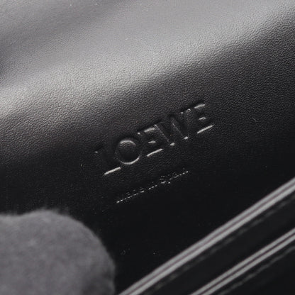 バルセロナ ショルダーバッグ キャンバス レザー ブラック アイボリー ロエベ バッグ LOEWE