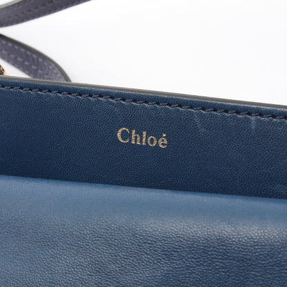 GEROGIA ジョージア ショルダーバッグ レザー ブルー ネイビー クロエ バッグ Chloe
