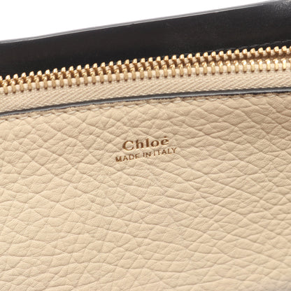 シャーロット ハンドバッグ トートバッグ レザー アイボリー ブラック クロエ バッグ Chloe