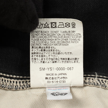 デニムパンツ コットン ダークグレー ダメージ加工 セント マイケル ボトムス SAINT MICHAEL