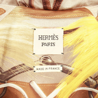 ダウンジャケット ダークブラウン フード付き エルメス アウター HERMES