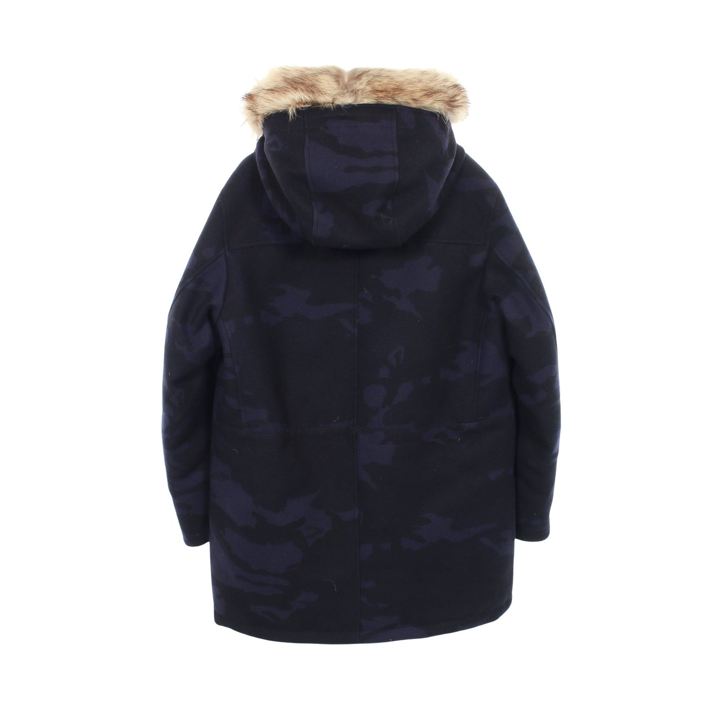 MINAOUET ダウンコート カモフラ 迷彩 ウール ミンク ラクーン ヌートリア ネイビー フード付き モンクレール アウター MONCLER