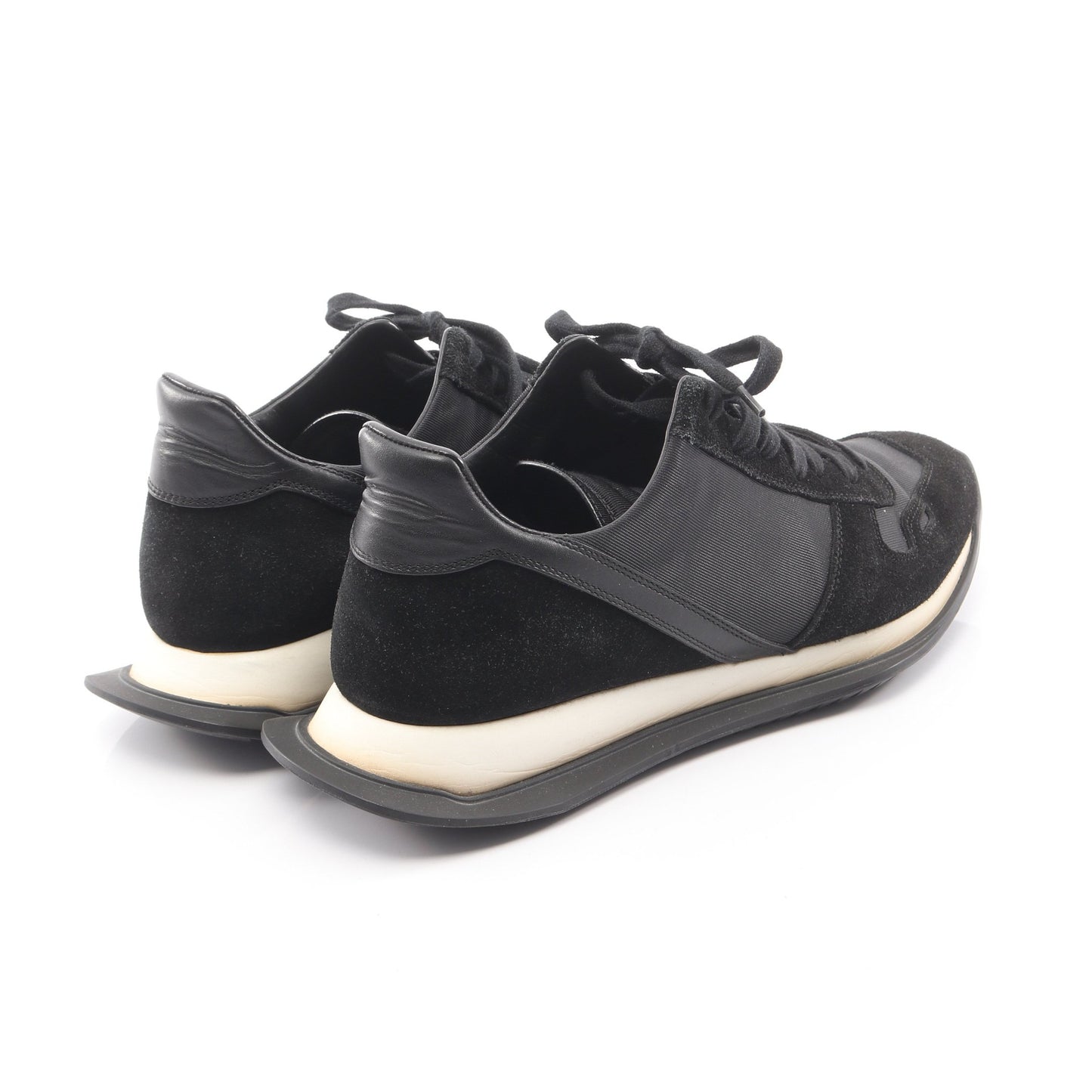 NEW VINTAGE RUNNER LACE UP スニーカー ファブリック スエード ブラック リックオウエンス シューズ Rick Owens