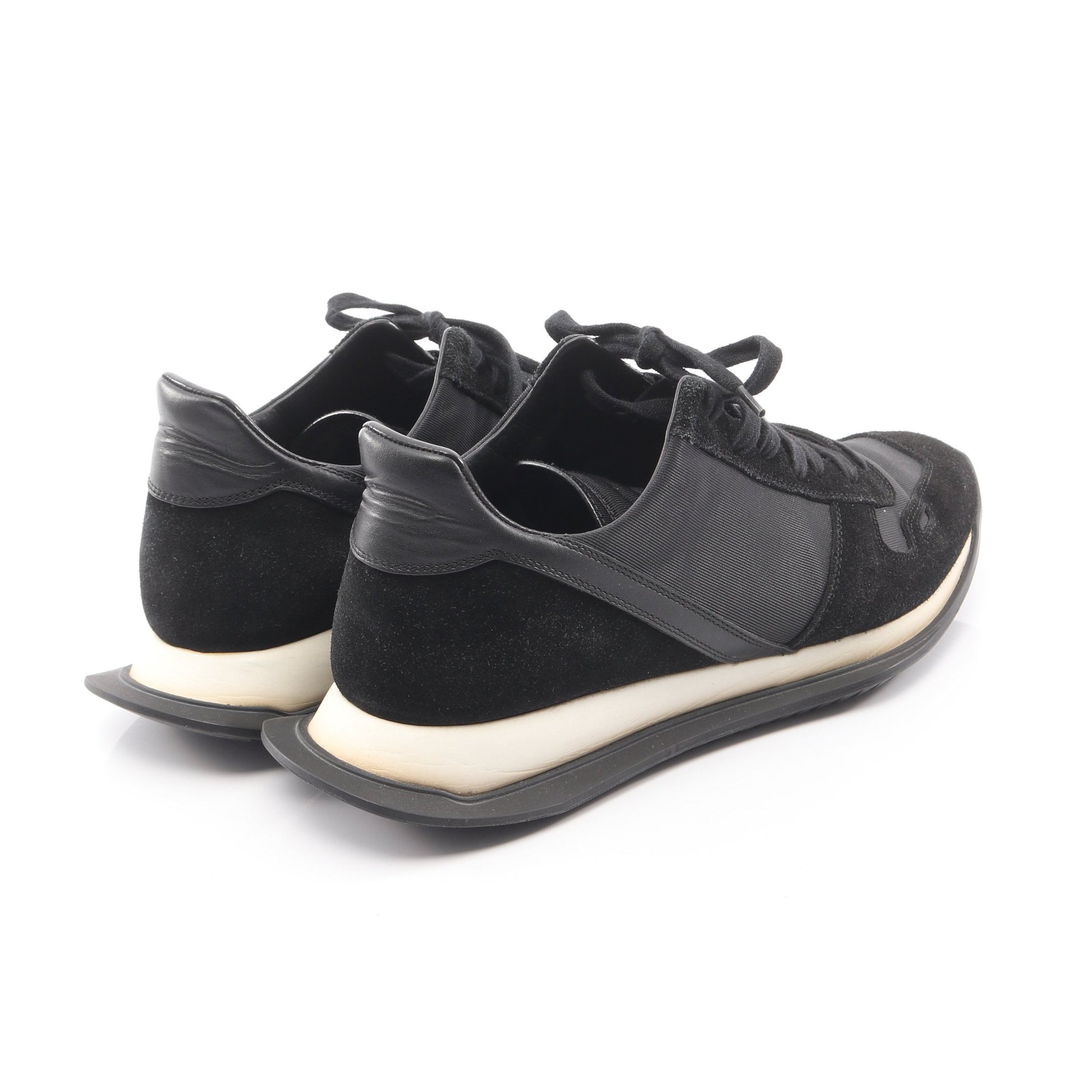 NEW VINTAGE RUNNER LACE UP スニーカー ファブリック スエード ブラック リックオウエンス シューズ Rick Owens
