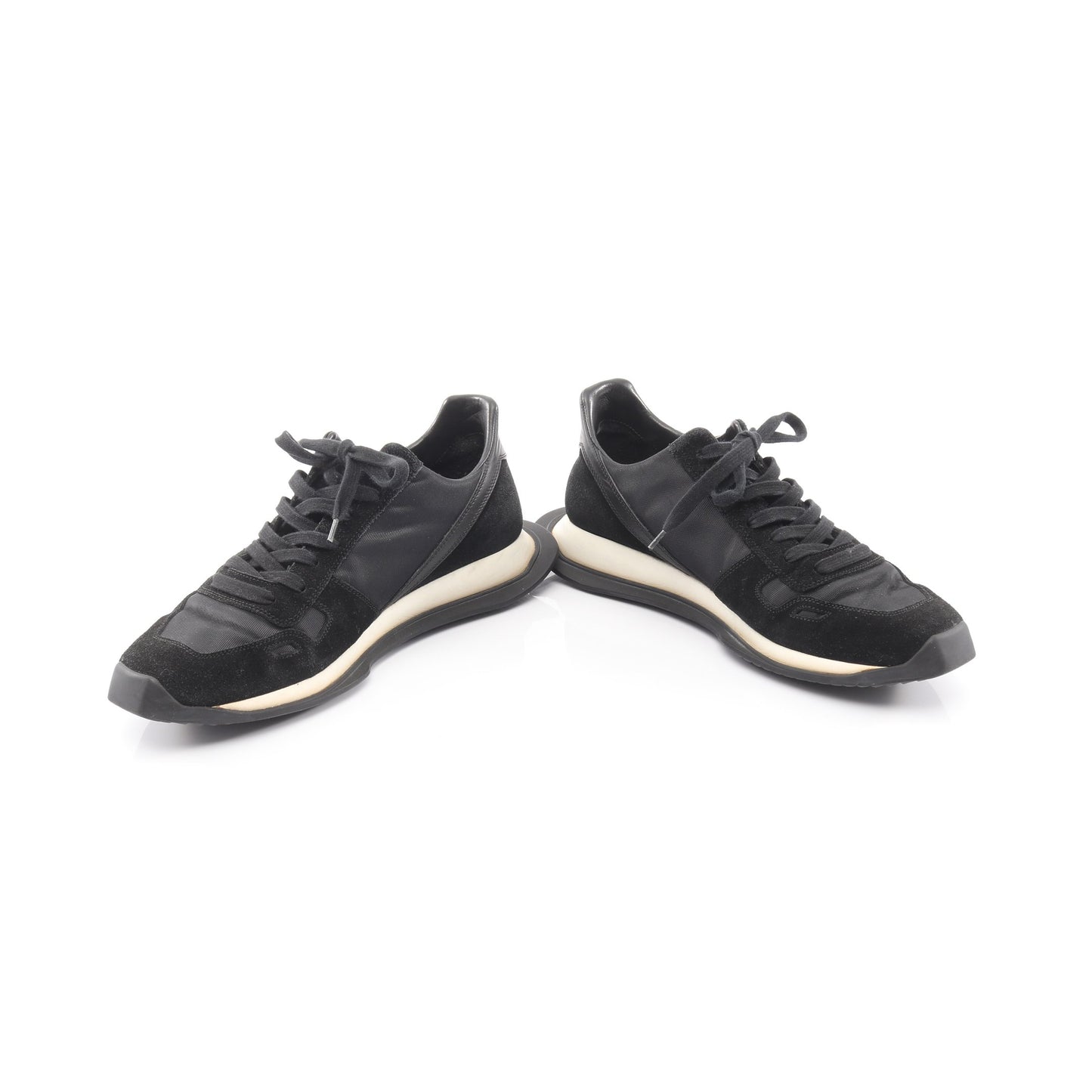 NEW VINTAGE RUNNER LACE UP スニーカー ファブリック スエード ブラック リックオウエンス シューズ Rick Owens