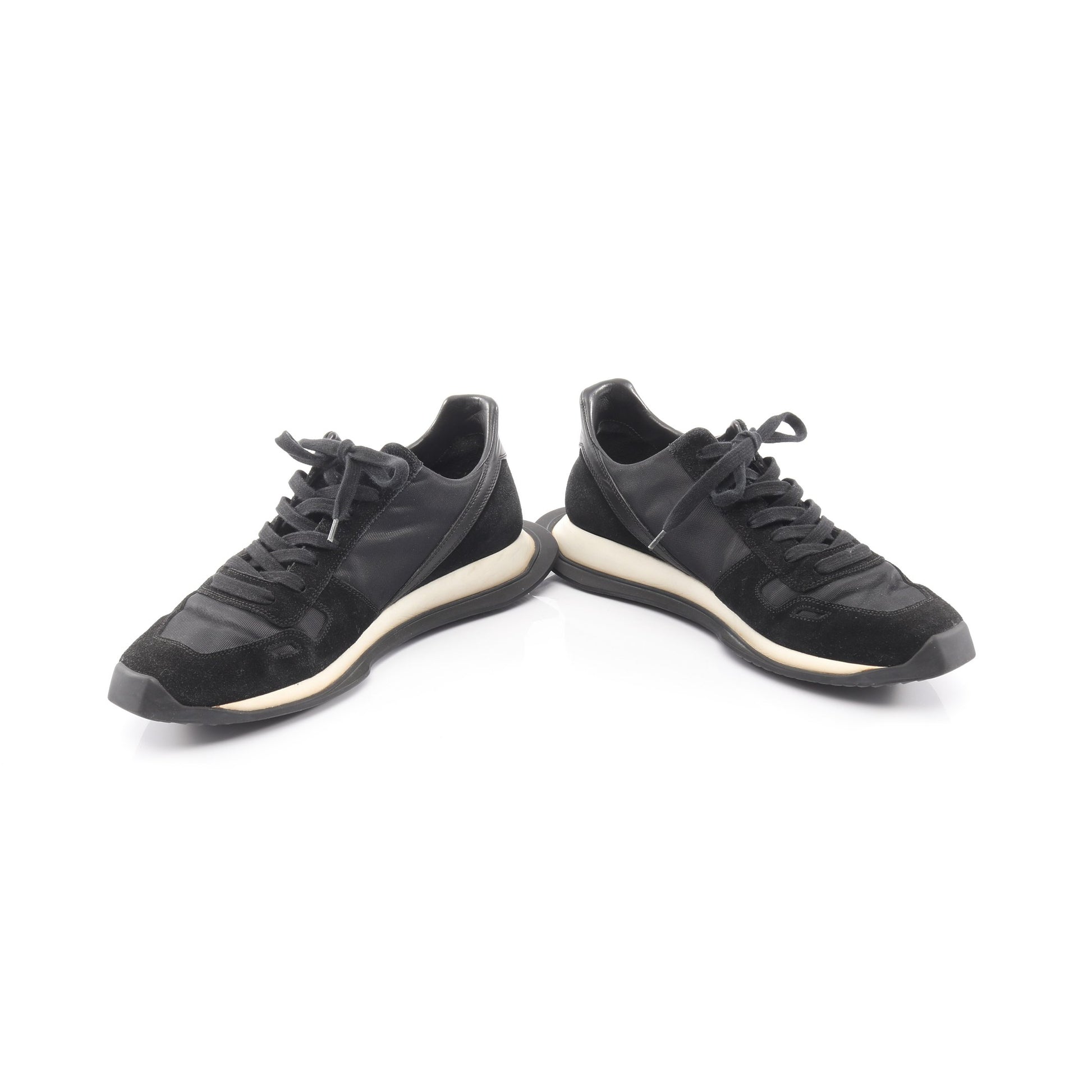 NEW VINTAGE RUNNER LACE UP スニーカー ファブリック スエード ブラック リックオウエンス シューズ Rick Owens