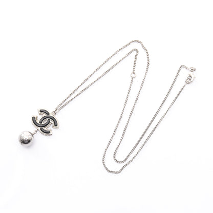 ココマーク ネックレス シルバー ブラック B13B シャネル アクセサリー CHANEL