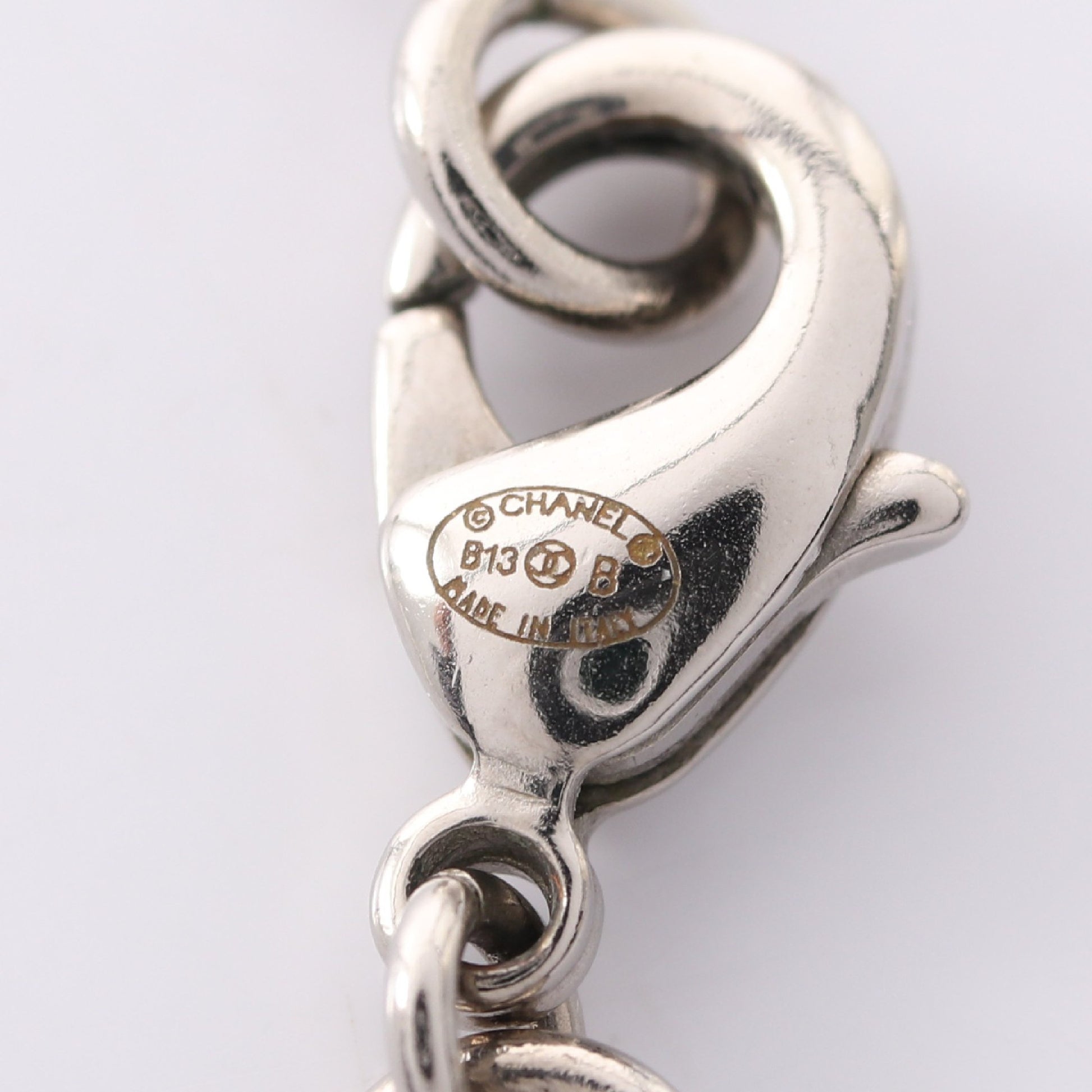 ココマーク ネックレス シルバー ブラック B13B シャネル アクセサリー CHANEL