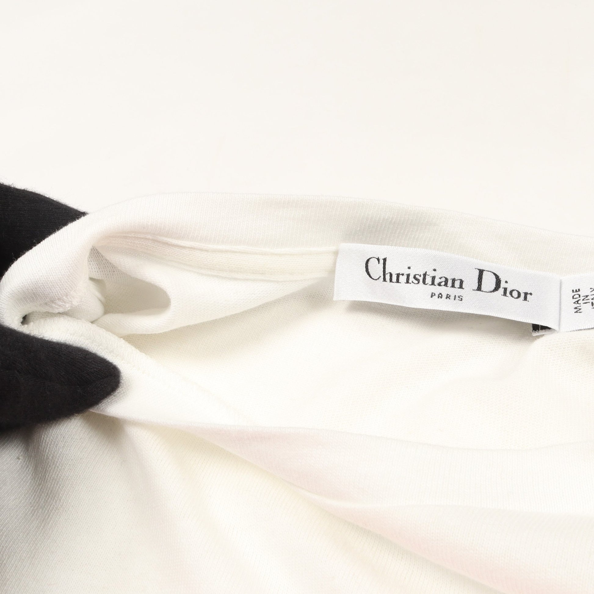 MISS DIOR 半袖Tシャツ クルーネック コットン ホワイト ピンク クリスチャンディオール トップス Christian Dior