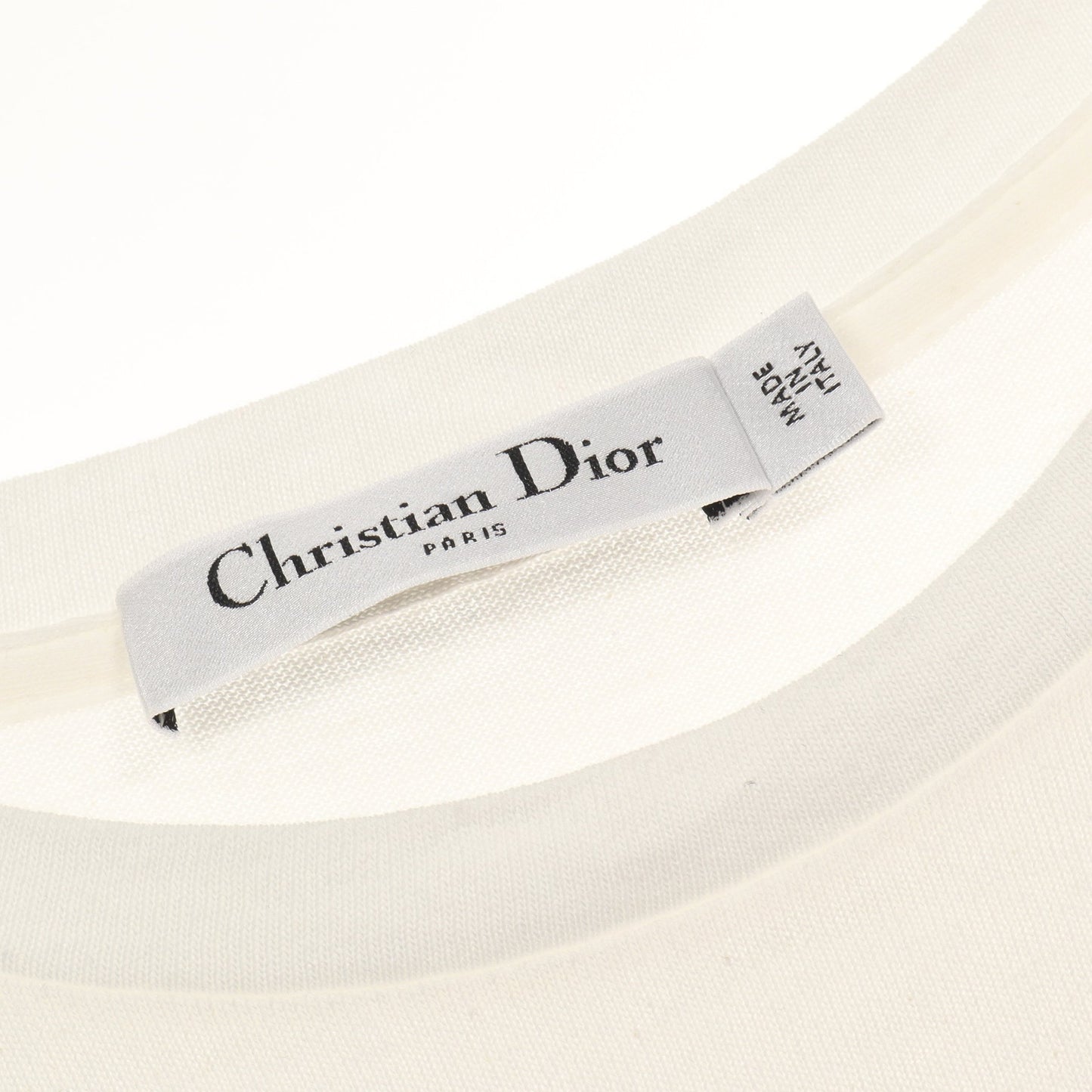 MISS DIOR 半袖Tシャツ クルーネック コットン ホワイト ピンク クリスチャンディオール トップス Christian Dior