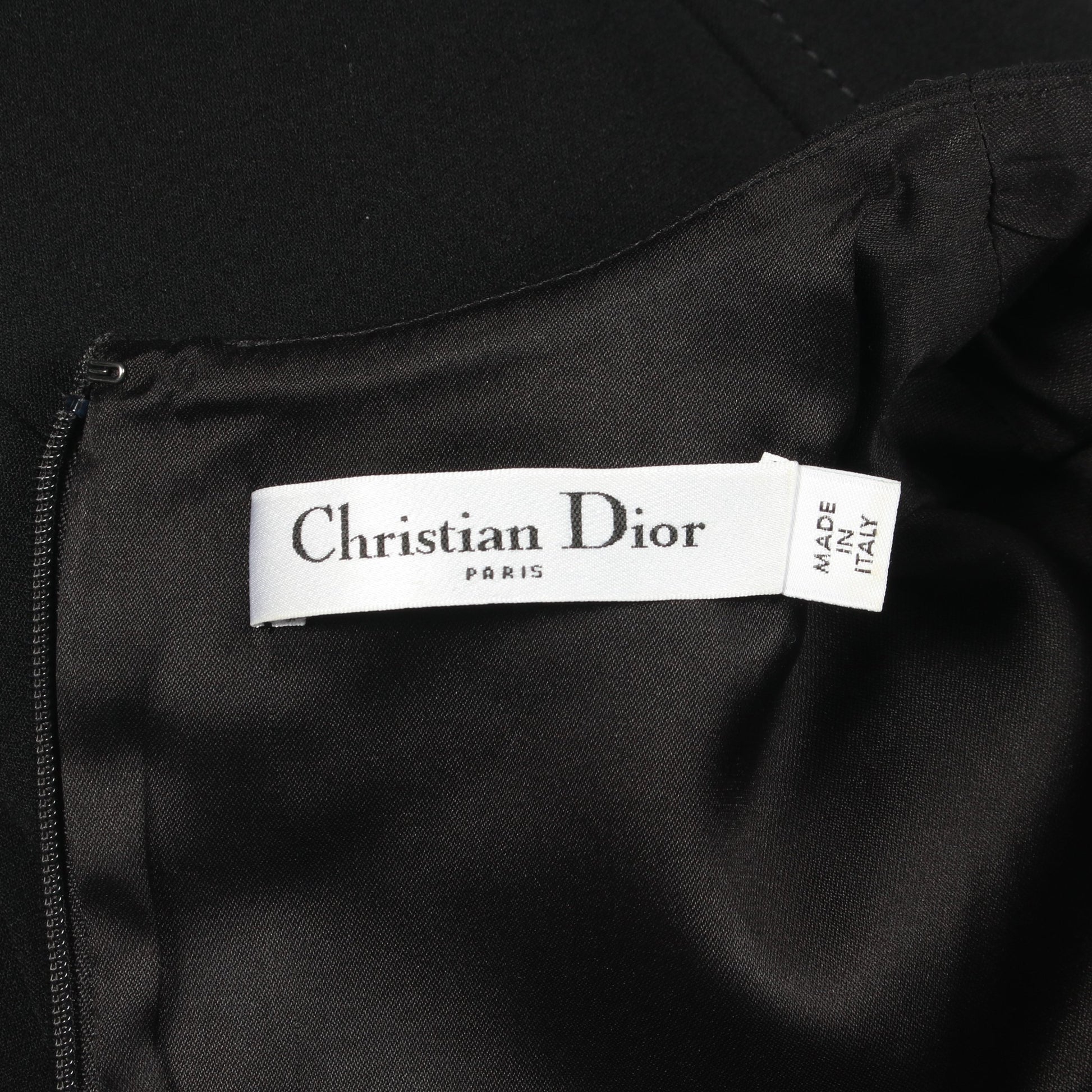 ワンピース 長袖 ウール ブラック クリスチャンディオール ワンピース Christian Dior