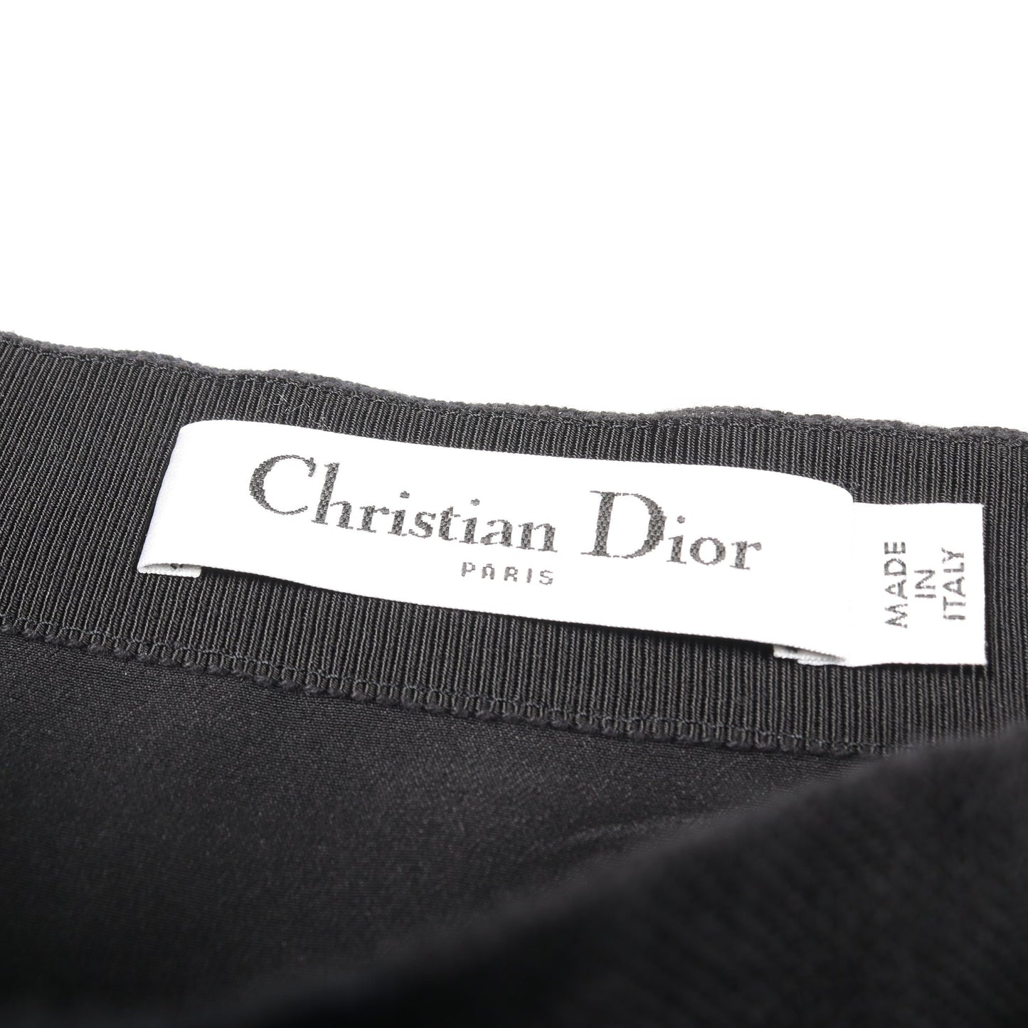 プリーツ スカート チェック ウール ネイビー ブラック クリスチャンディオール ボトムス Christian Dior