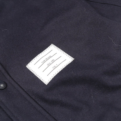 シャツ ブルゾン ウール ネイビー トムブラウン アウター THOM BROWNE