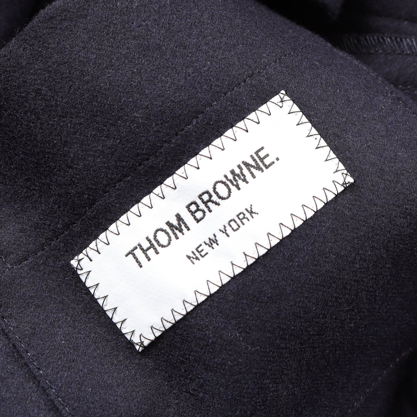 シャツ ブルゾン ウール ネイビー トムブラウン アウター THOM BROWNE