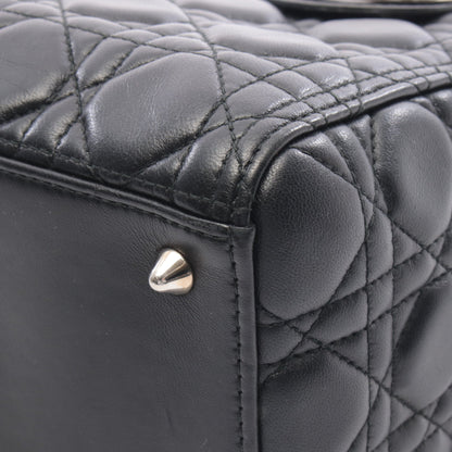 LADY DIOR レディディオール カナージュ ハンドバッグ レザー ブラック 2WAY クリスチャンディオール バッグ Christian Dior