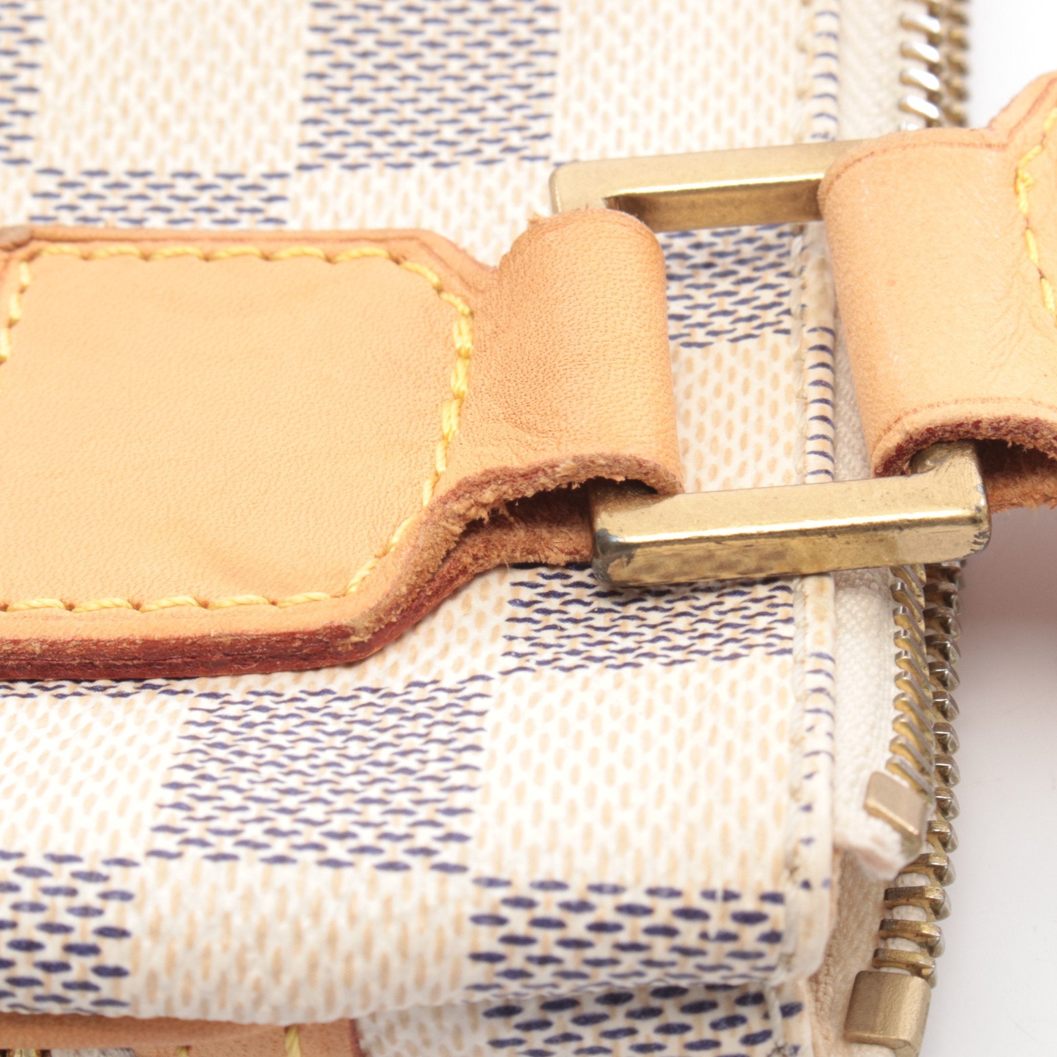 ポシェットボスフォール ダミエアズール ショルダーバッグ PVC レザー