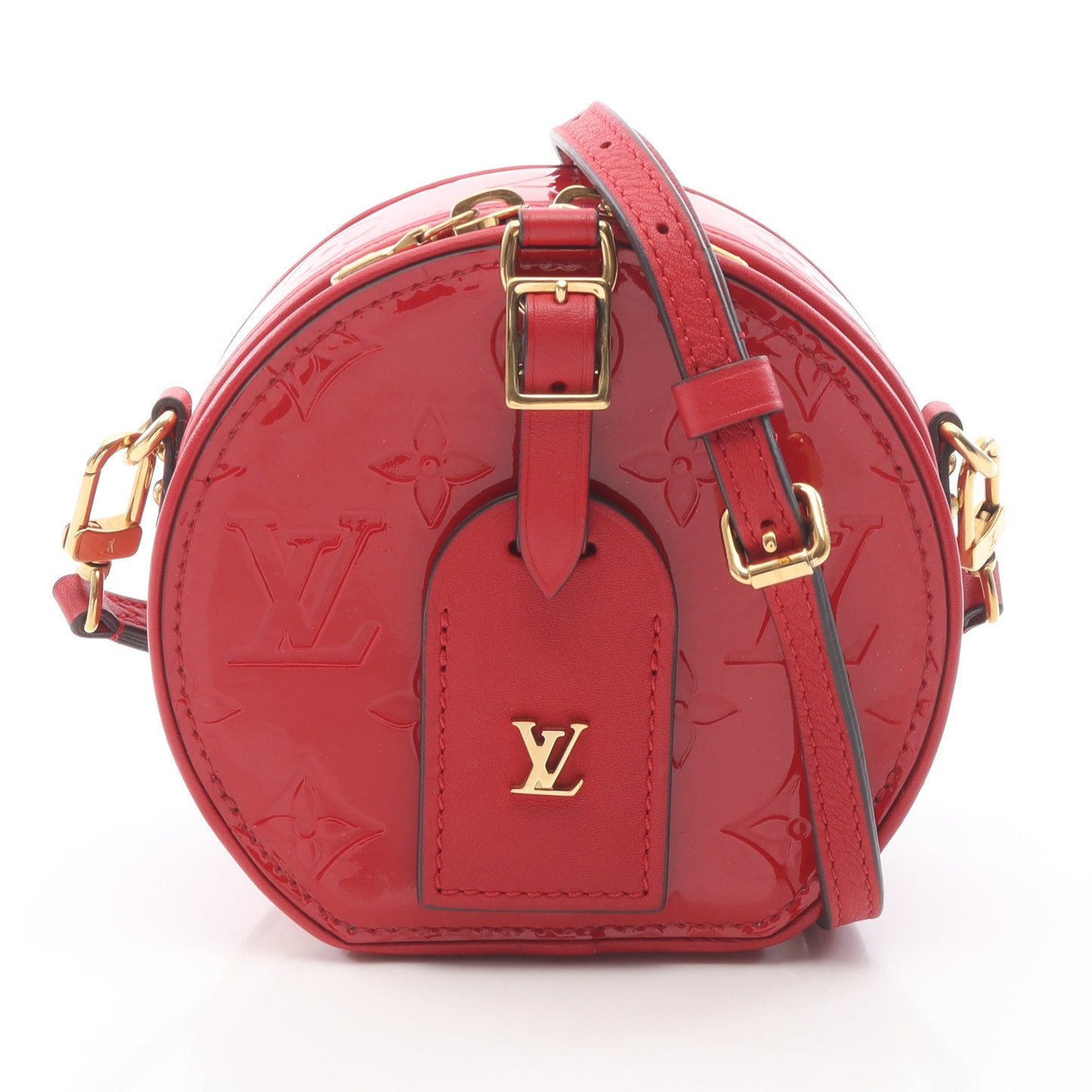ミニ ボワットシャポー モノグラムヴェルニ ルージュ ショルダーバッグ レザー レッド ルイヴィトン バッグ LOUIS VUITTON