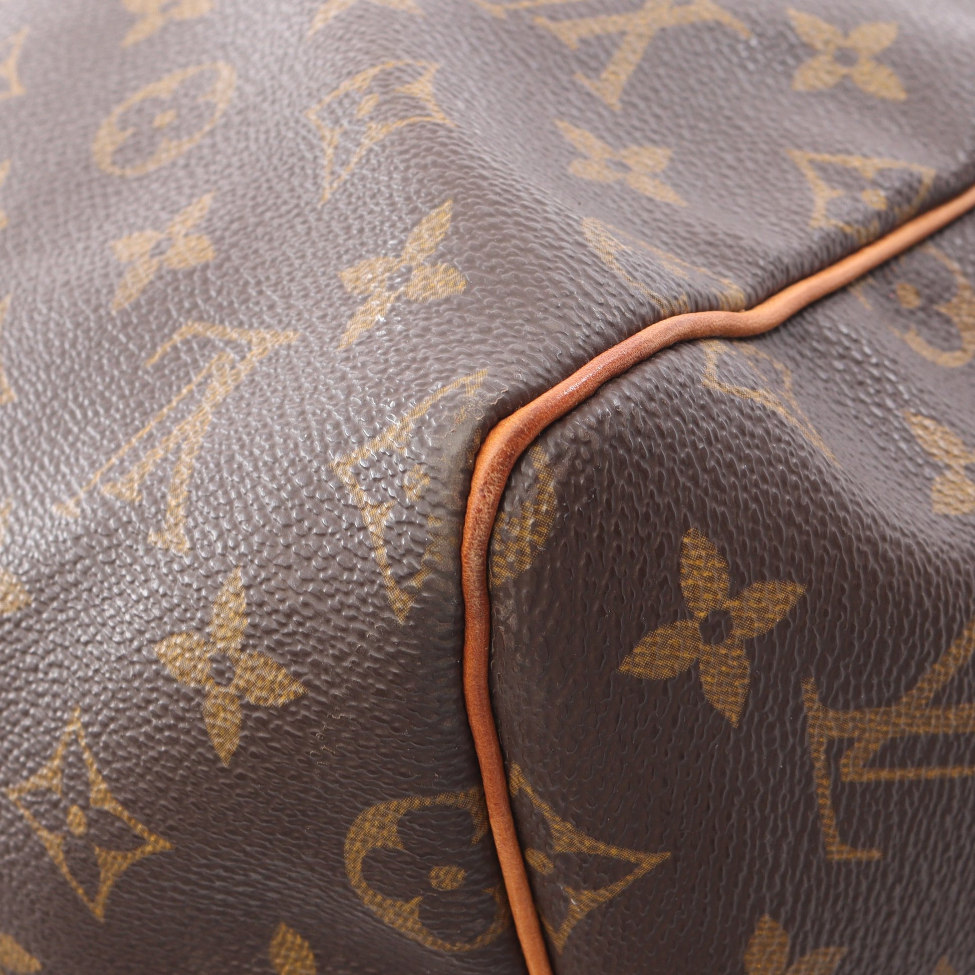 キーポル55 モノグラム ボストンバッグ PVC レザー ブラウン ルイヴィトン バッグ LOUIS VUITTON