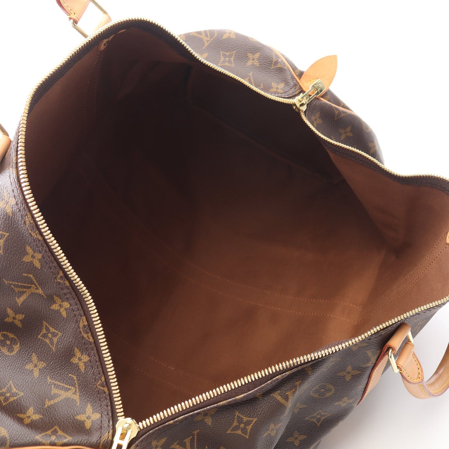 キーポル55 モノグラム ボストンバッグ PVC レザー ブラウン ルイヴィトン バッグ LOUIS VUITTON