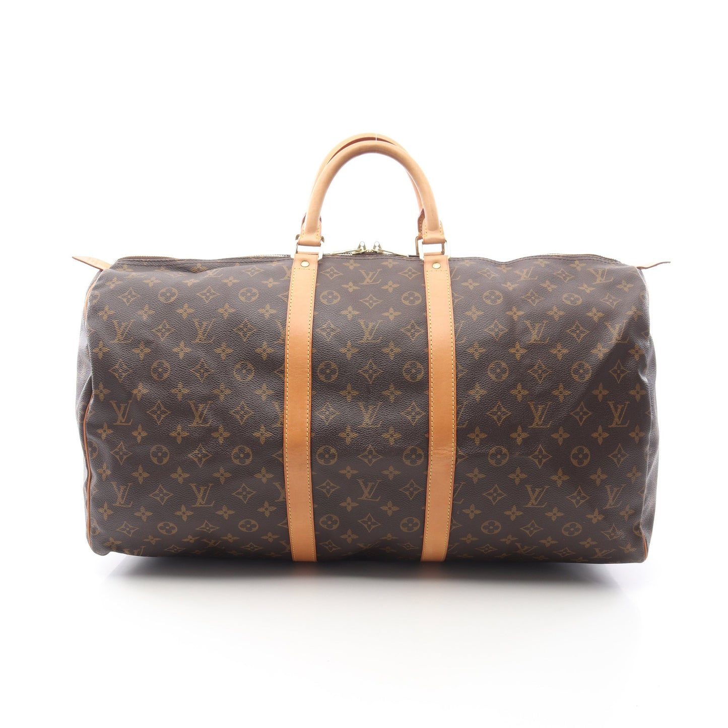 キーポル55 モノグラム ボストンバッグ PVC レザー ブラウン ルイヴィトン バッグ LOUIS VUITTON