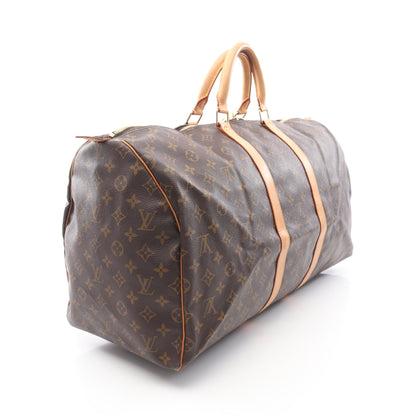 キーポル55 モノグラム ボストンバッグ PVC レザー ブラウン ルイヴィトン バッグ LOUIS VUITTON