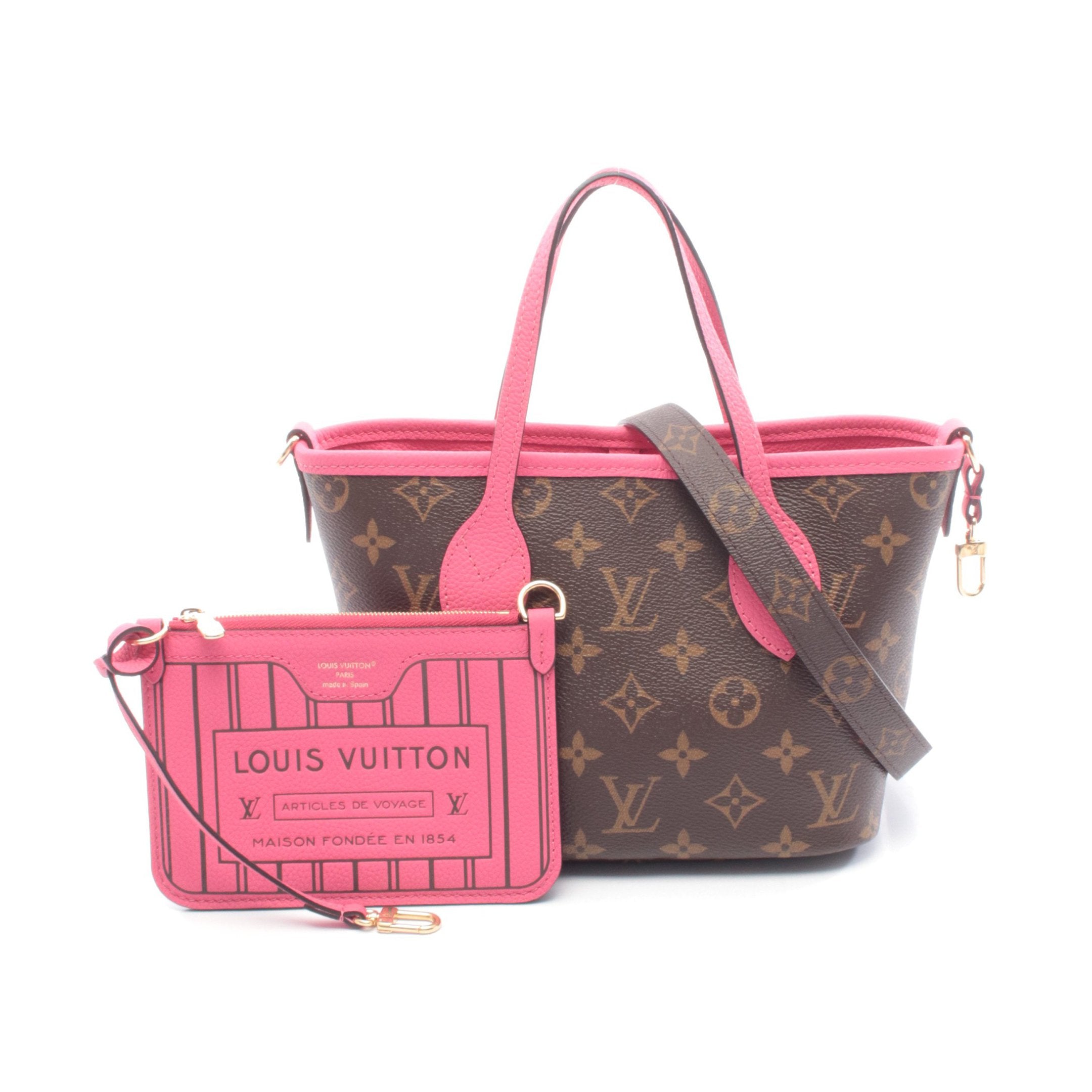 ネヴァーフル インサイドアウトBB モノグラム ローズポンディシェリ