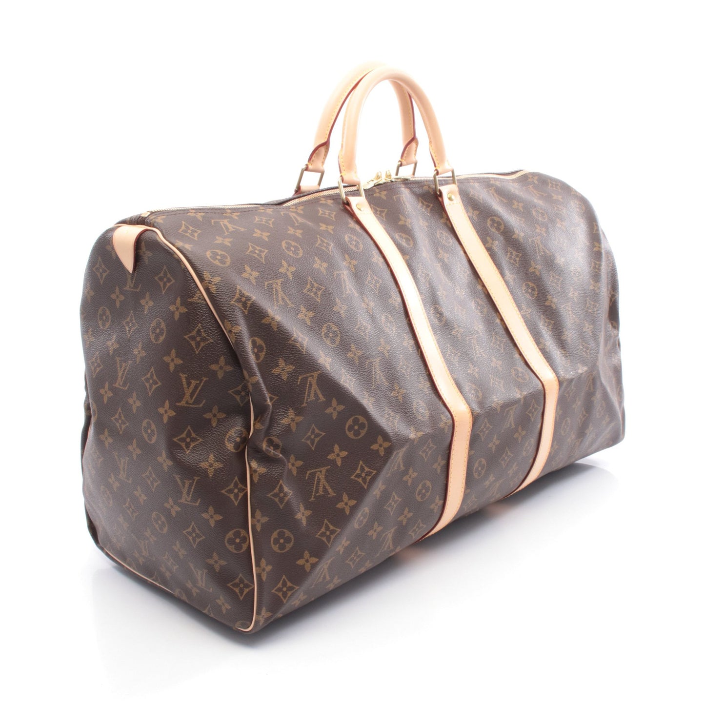 キーポル60 モノグラム ボストンバッグ PVC レザー ブラウン ルイヴィトン バッグ LOUIS VUITTON