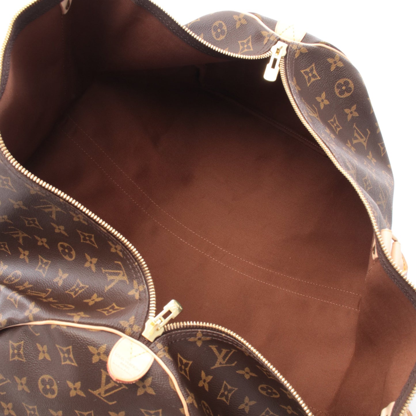 キーポル60 モノグラム ボストンバッグ PVC レザー ブラウン ルイヴィトン バッグ LOUIS VUITTON