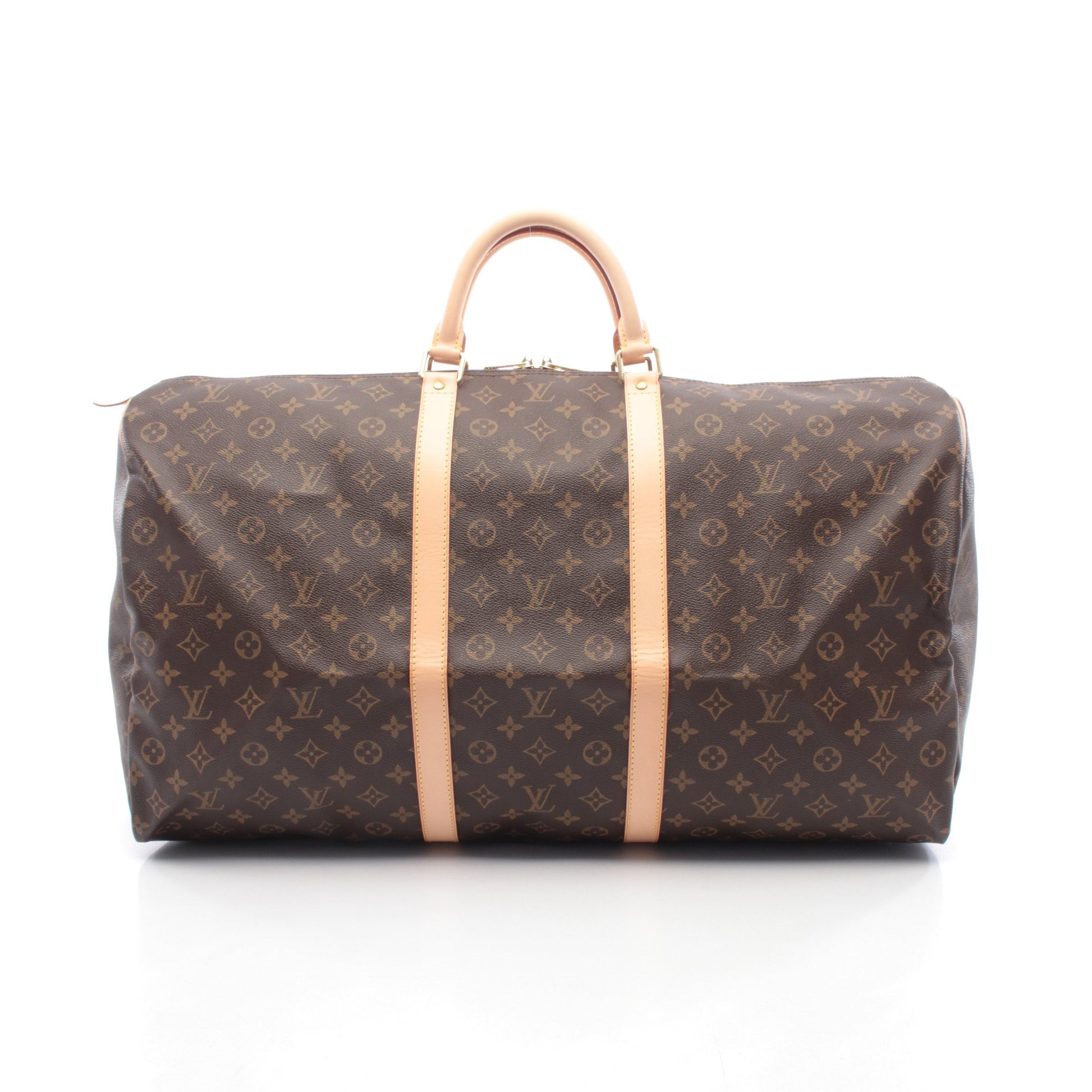 キーポル60 モノグラム ボストンバッグ PVC レザー ブラウン ルイヴィトン バッグ LOUIS VUITTON