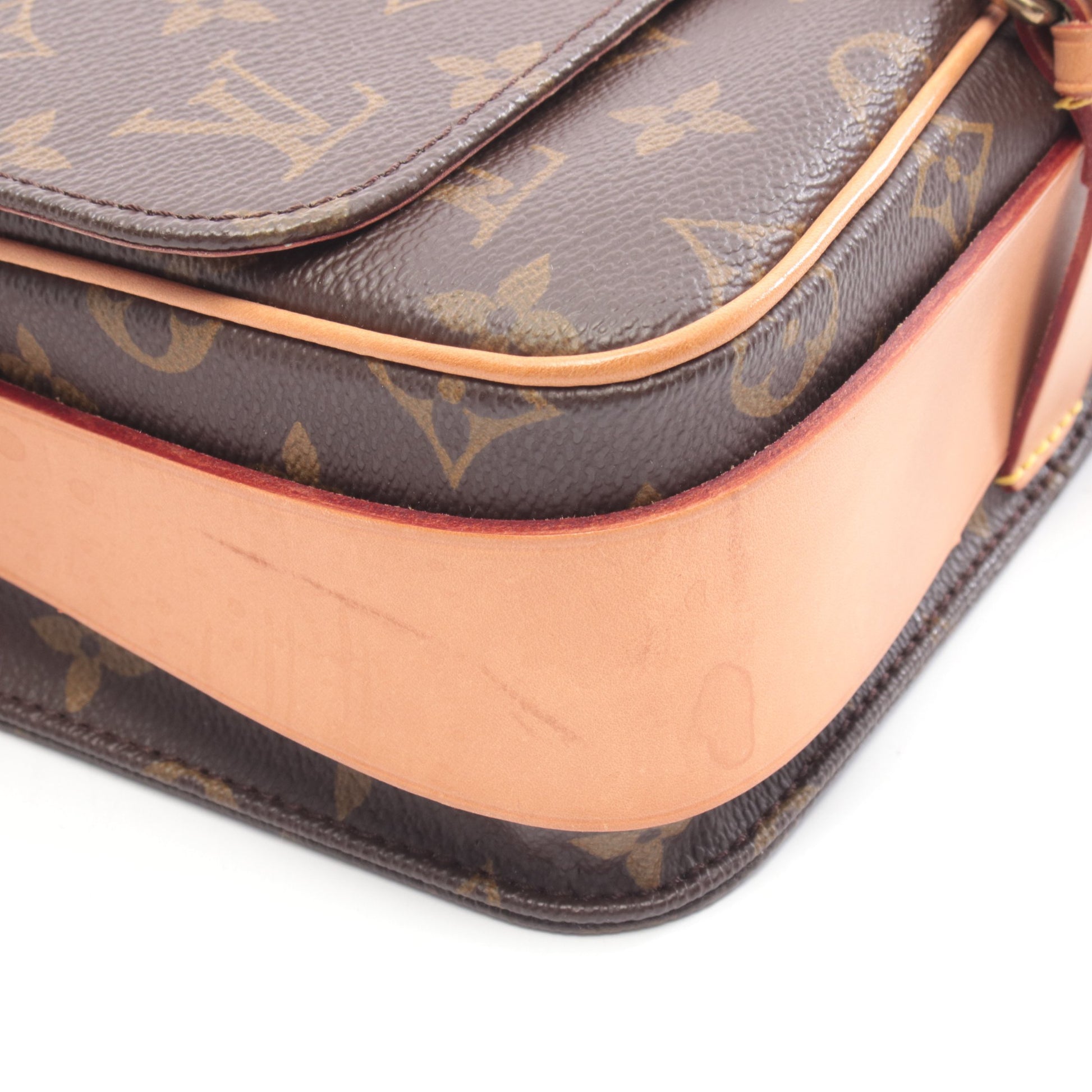 カルトシエールMM モノグラム ショルダーバッグ PVC レザー ブラウン ルイヴィトン バッグ LOUIS VUITTON