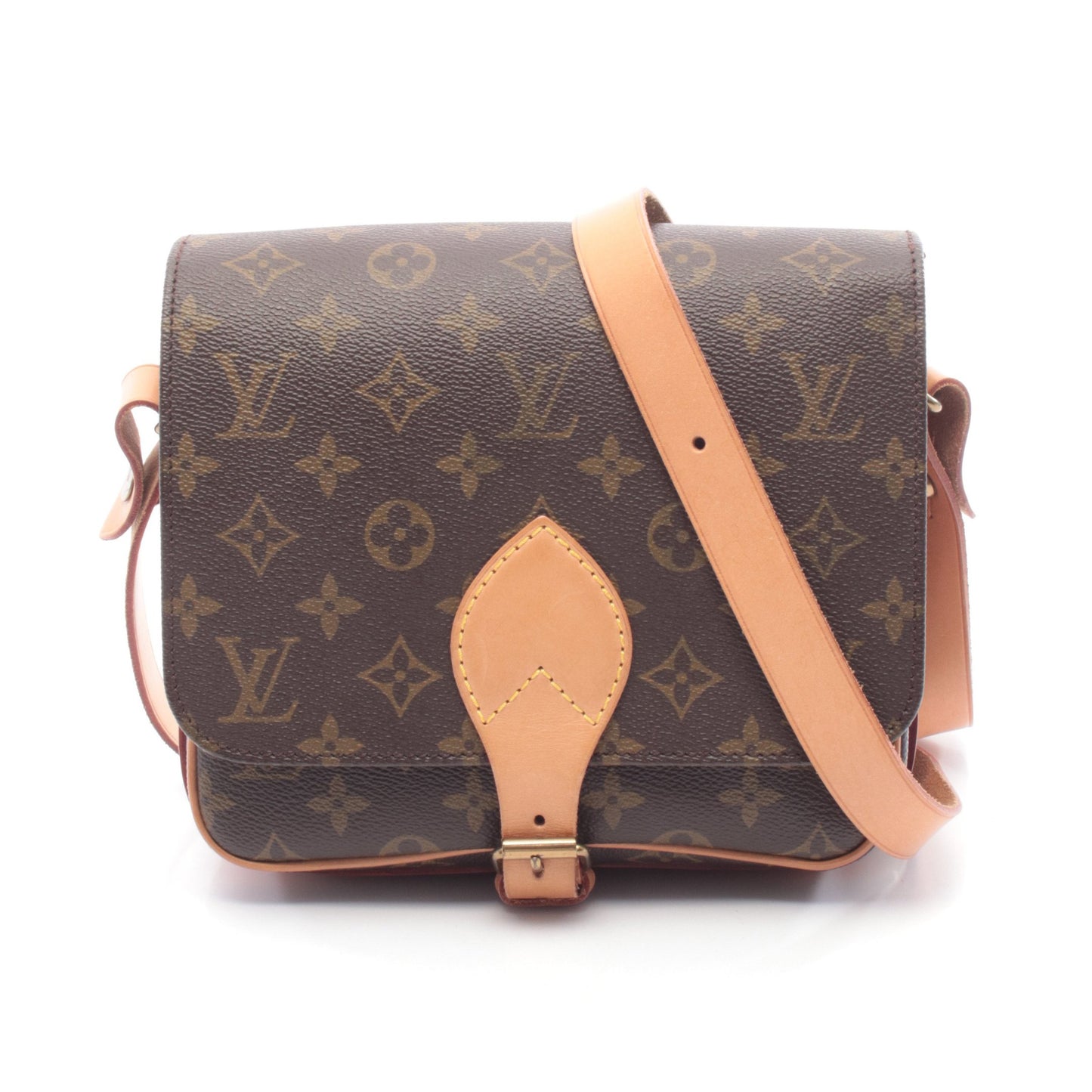 カルトシエールMM モノグラム ショルダーバッグ PVC レザー ブラウン ルイヴィトン バッグ LOUIS VUITTON