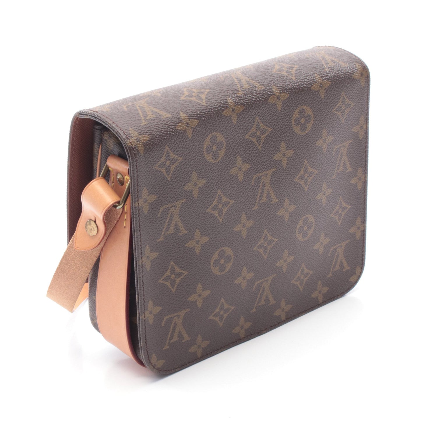 カルトシエールMM モノグラム ショルダーバッグ PVC レザー ブラウン ルイヴィトン バッグ LOUIS VUITTON