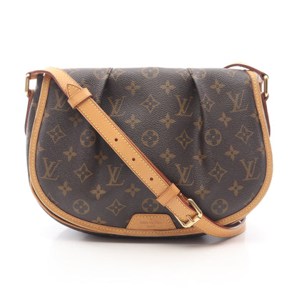 メニルモンタンPM モノグラム ショルダーバッグ PVC レザー ブラウン ルイヴィトン バッグ LOUIS VUITTON