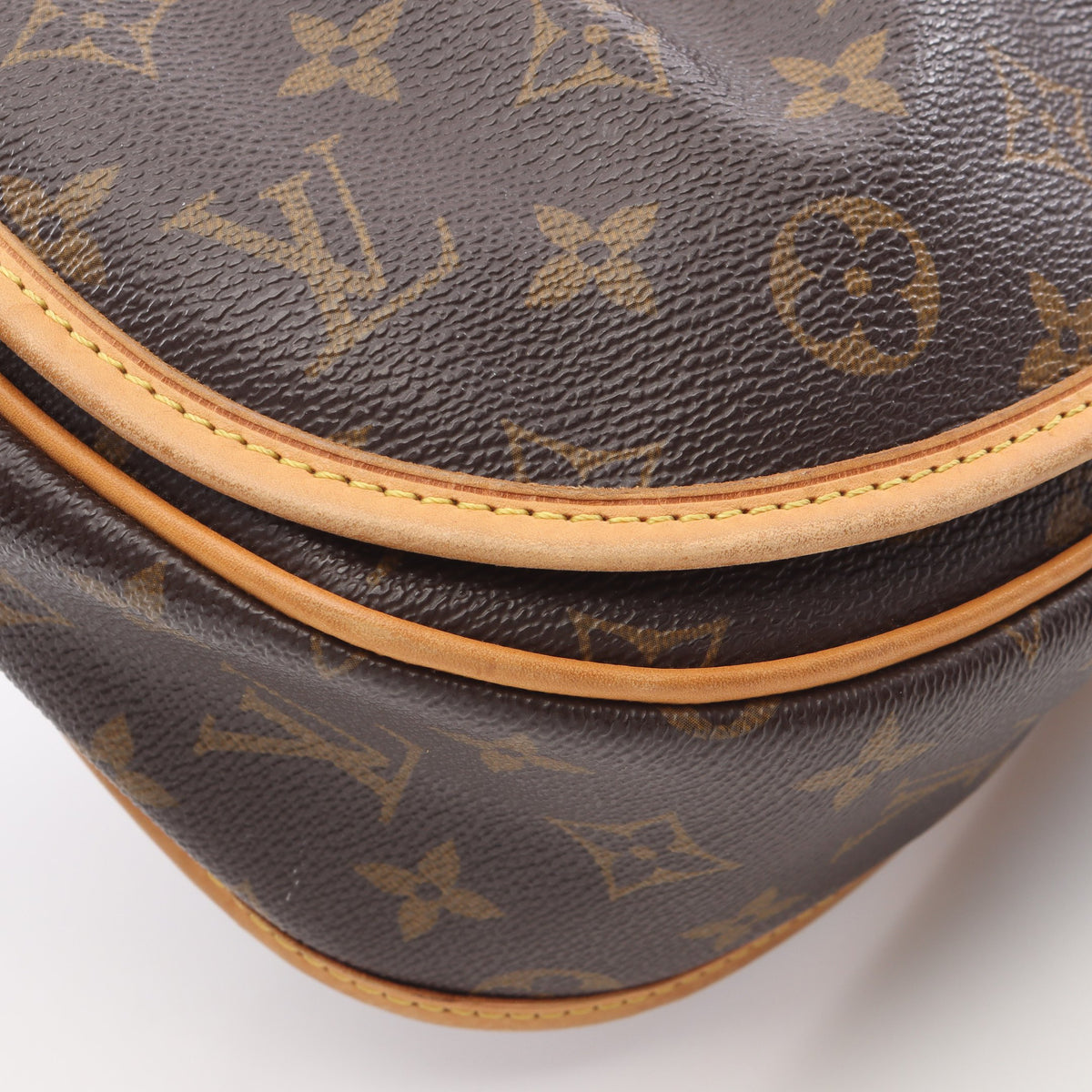 メニルモンタンPM モノグラム ショルダーバッグ PVC レザー ブラウン ルイヴィトン バッグ LOUIS VUITTON