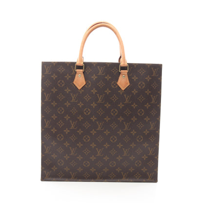 サックプラ モノグラム ハンドバッグ トートバッグ PVC レザー ブラウン ルイヴィトン バッグ LOUIS VUITTON