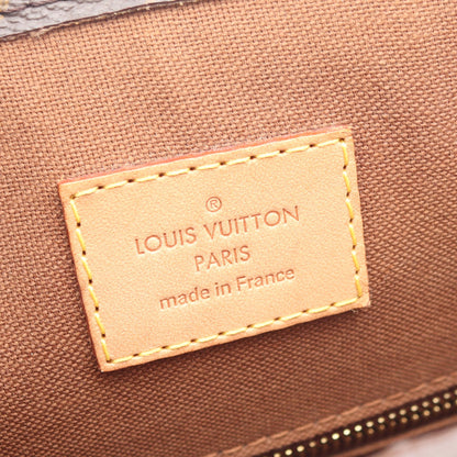 サックプラ モノグラム ハンドバッグ トートバッグ PVC レザー ブラウン ルイヴィトン バッグ LOUIS VUITTON